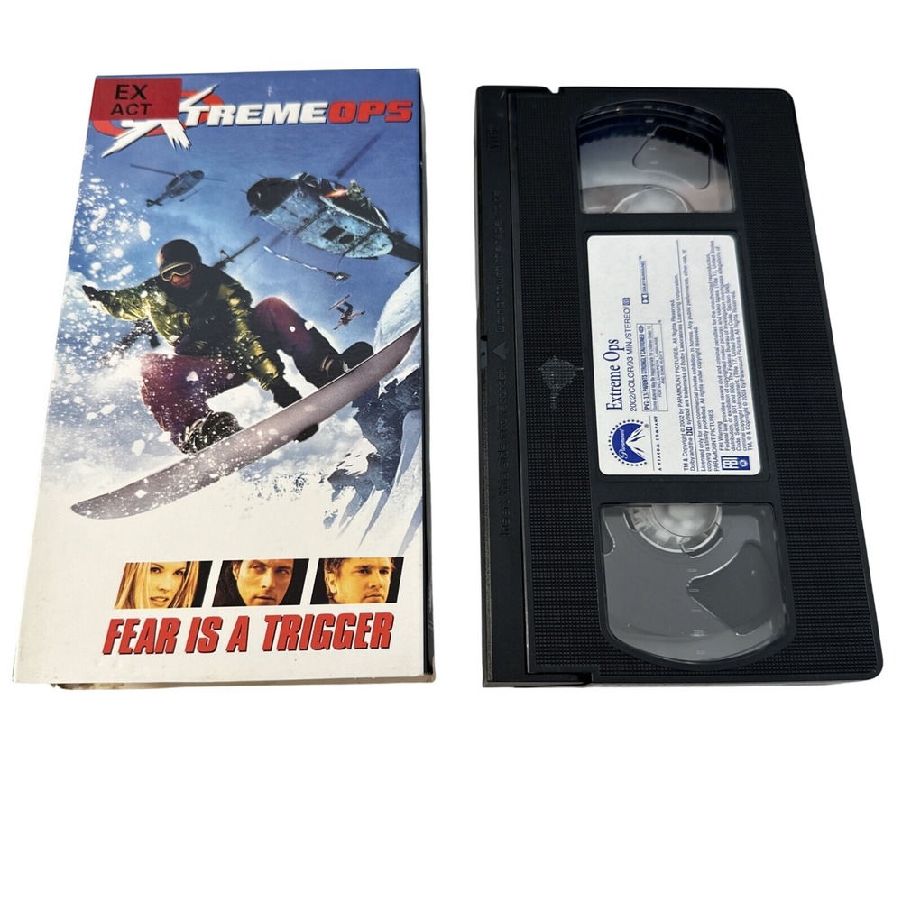 Extreme Ops VHS 2002 Action Thriller Movie Devon Sawa Paramount Pictures NTSC